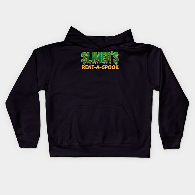 Slimer's Rent-A-Spook - Brand Kids Hoodie by MustardSoda